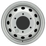 SF FORD 6X16 ET107 6/180 SILVER