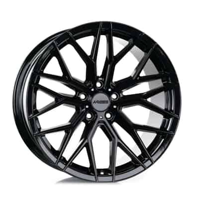 ARCEO GLOSSY BLACK VALENCIA 8.5X18 5X108 ET45 73.1