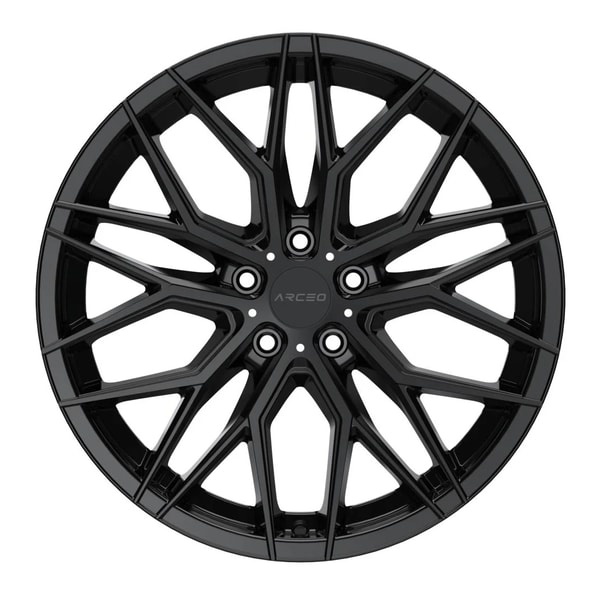 ARCEO GLOSSY BLACK VALENCIA 8.5X18 5X108 ET45 73.1