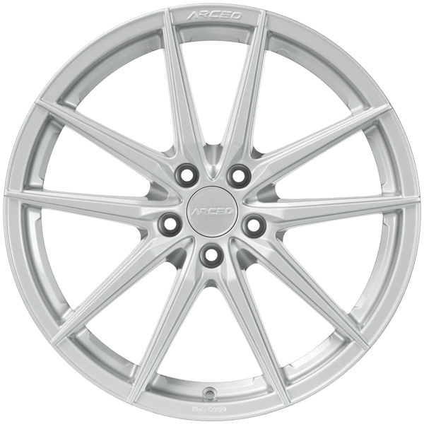ARCEO WHITE SILVER VALENCIA 8.5X19 5X120 ET38 72.6