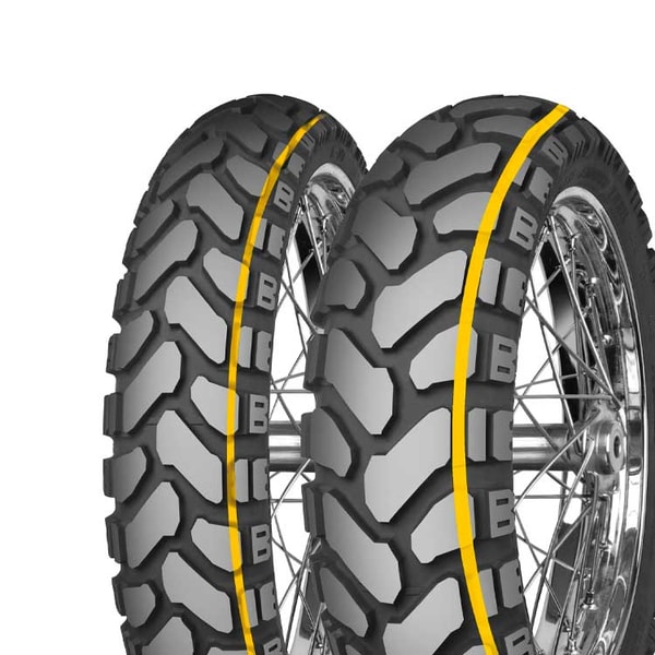 120/70 B19 60T E-07+ Front Dakar yellow M/C M+S Mitas